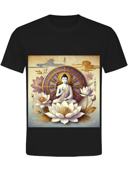 Buddha Lotus Dharma Damen T-Shirt