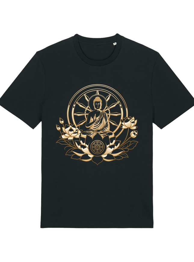 Black Printed T-shirt Front