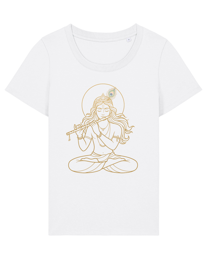 White Printed T-shirt Front