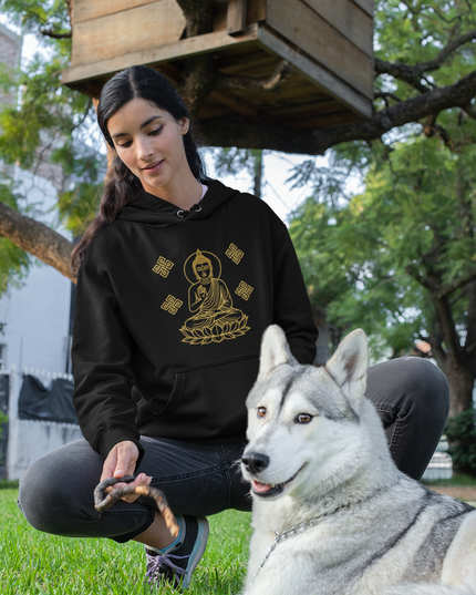 Buddha Outlines Damen Hoodie