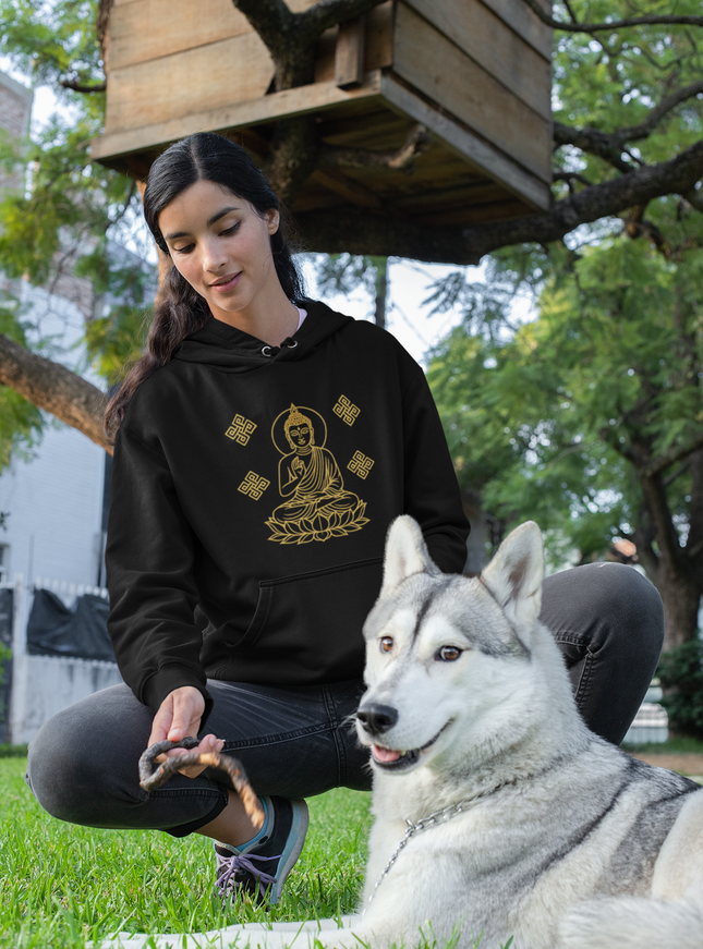 Buddha Outlines Damen Hoodie