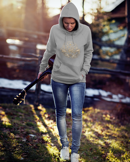 Buddha Lotus Dharma Damen Hoodie – Buddhistisches Design & Achtsamkeit