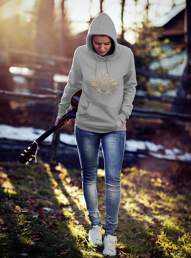 Buddha Lotus Dharma Damen Hoodie – Buddhistisches Design & Achtsamkeit