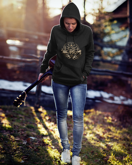 Buddha Lotus Dharma Damen Hoodie – Buddhistisches Design & Achtsamkeit
