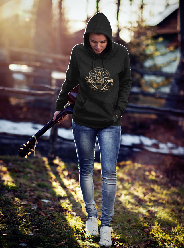Buddha Lotus Dharma Damen Hoodie – Buddhistisches Design & Achtsamkeit