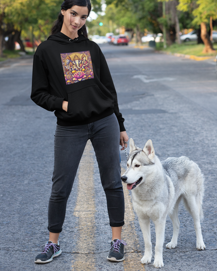 Drei Götter der Lotus Damen Hoodie