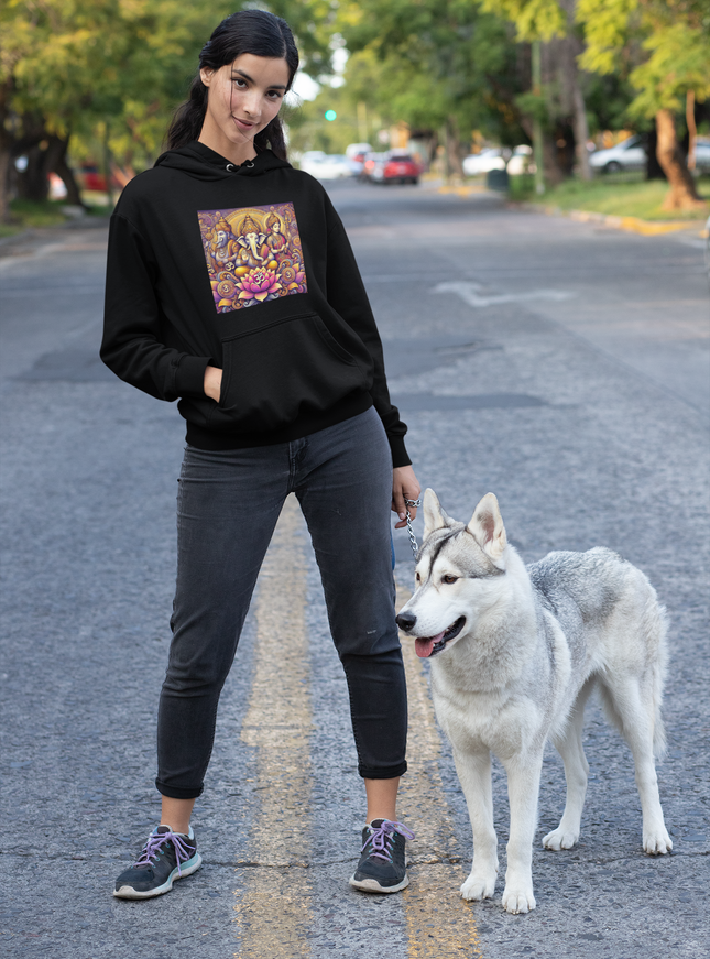 Drei Götter der Lotus Damen Hoodie