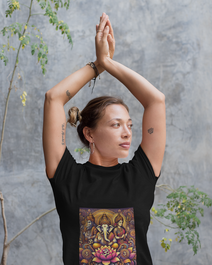 Drei Götter der Lotus Damen T-Shirt