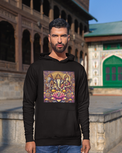 Drei Götter der Lotus Herren Hoodie