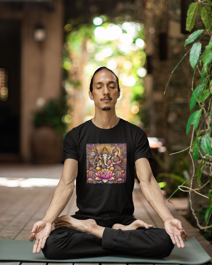 Drei Götter der Lotus Herren T-Shirt