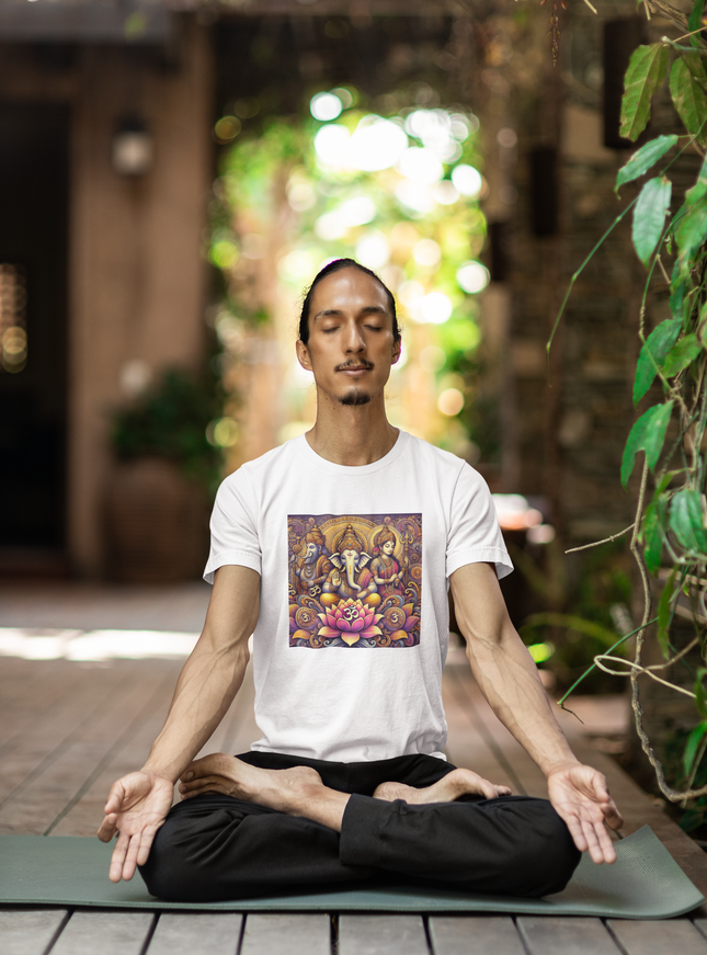 Drei Götter der Lotus Herren T-Shirt