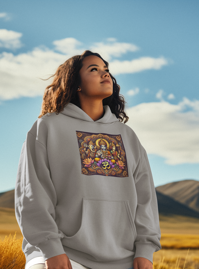 Drei Götter des Om Damen Hoodie