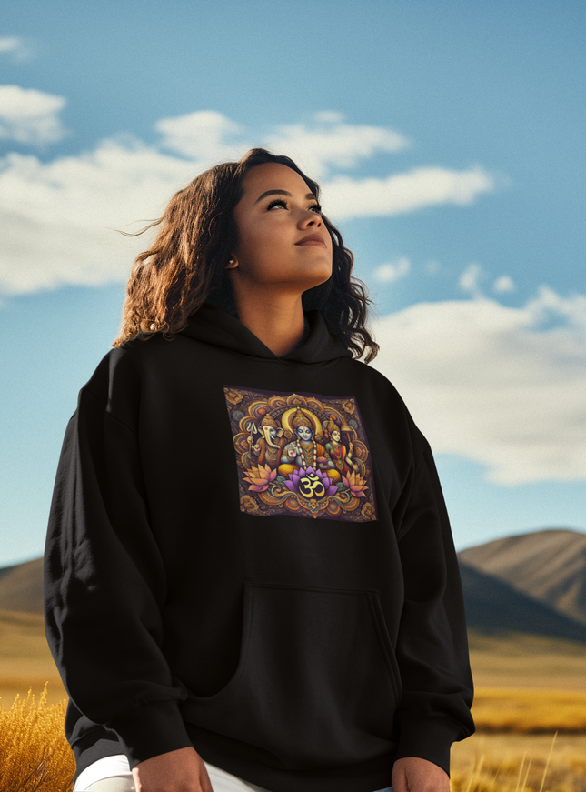 Drei Götter des Om Damen Hoodie