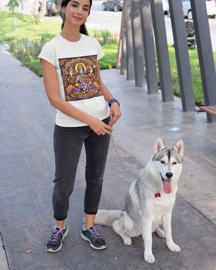 Drei Götter des Om Damen T-Shirt