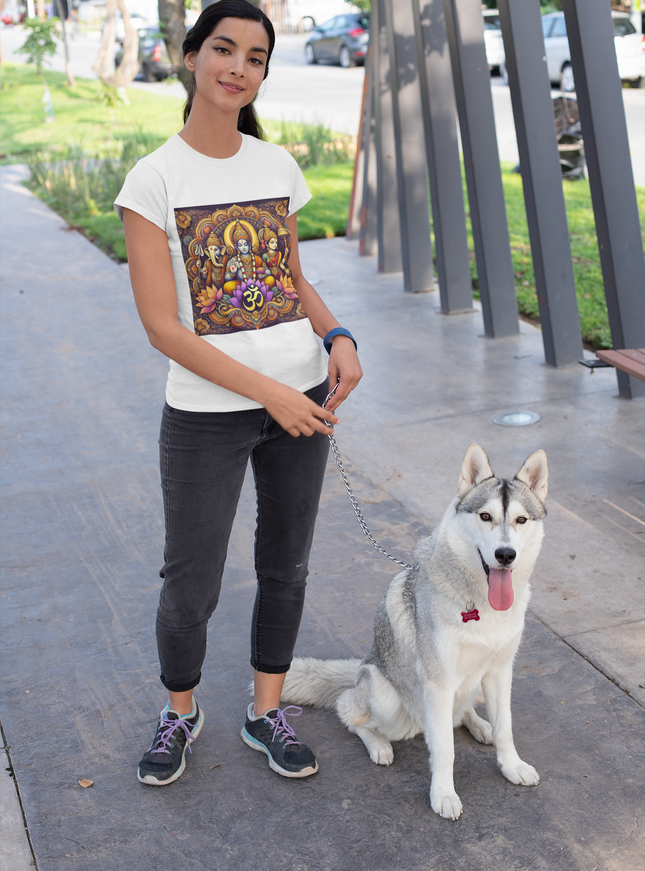 Drei Götter des Om Damen T-Shirt