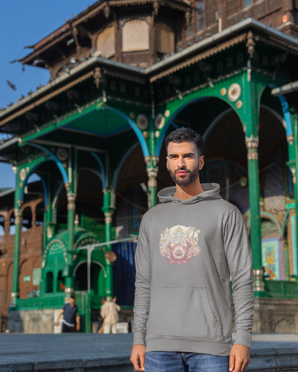 Drei Götter der Lotus Herren Hoodie – Göttliches Lotus Design & Spiritualität