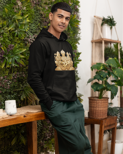 Drei Götter des Om Herren Hoodie – Spirituelles Design & Komfort