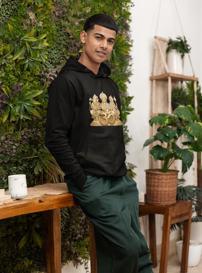 Drei Götter des Om Herren Hoodie – Spirituelles Design & Komfort