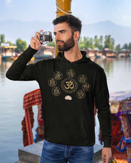 Götter des Om Herren Hoodie – Spirituelles Design & Komfort