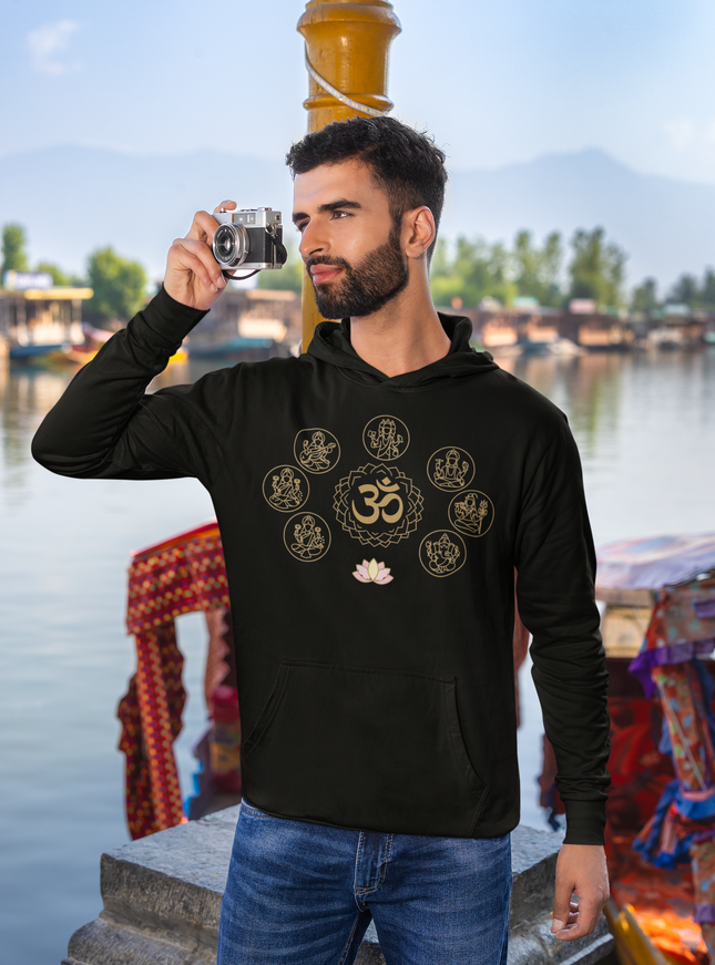 Götter des Om Herren Hoodie – Spirituelles Design & Komfort