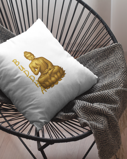 Golden Buddha Kissen mit Füllung