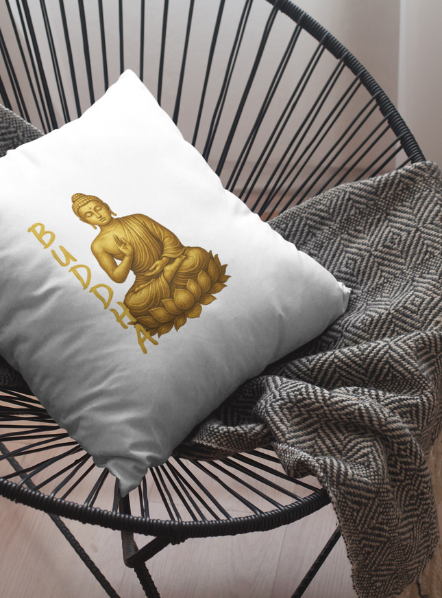 Golden Buddha Kissen mit Füllung