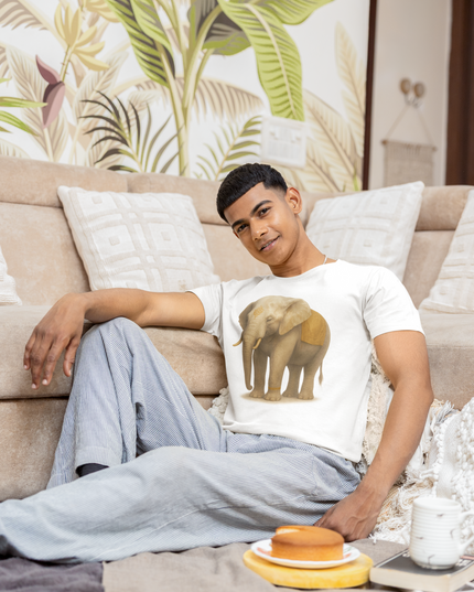 Grauer Elefant Herren T-Shirt