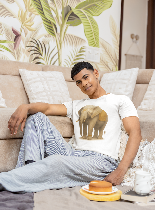 Grauer Elefant Herren T-Shirt