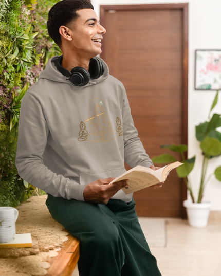 Krishna mit Guard Herren Hoodie – Mystisches Design & Spirituelle Tiefe