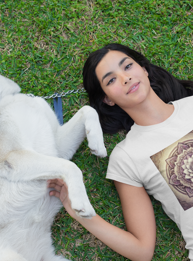 Lotus Mandala Damen T-Shirt