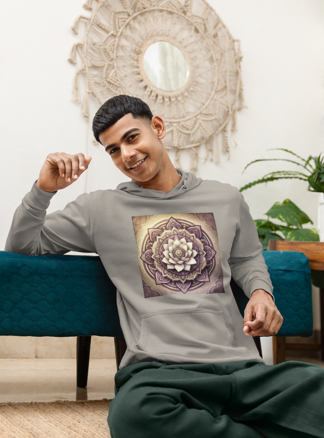 Lotus Mandala Herren Hoodie