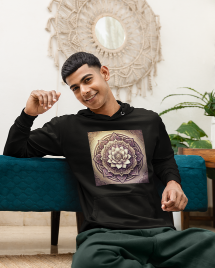 Lotus Mandala Herren Hoodie