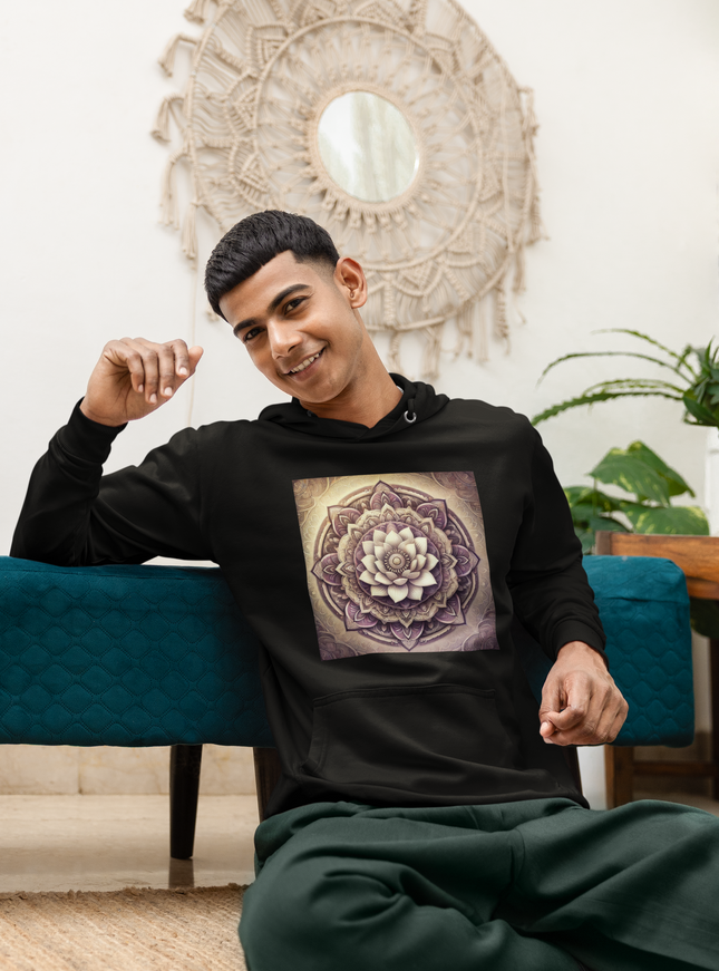 Lotus Mandala Herren Hoodie