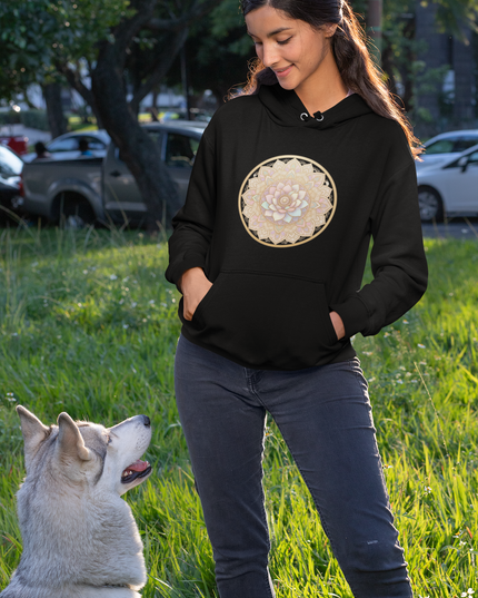 Lotus Mandala Damen Hoodie – Spirituelles Design & Achtsamkeit