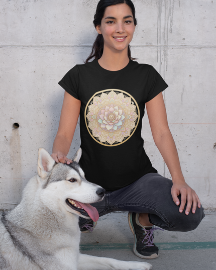 Lotus Mandala Damen T-Shirt – Spirituelles Design & Achtsamkeit