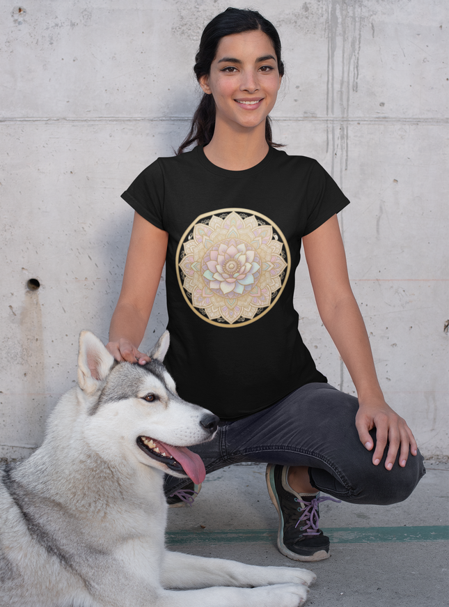 Lotus Mandala Damen T-Shirt – Spirituelles Design & Achtsamkeit