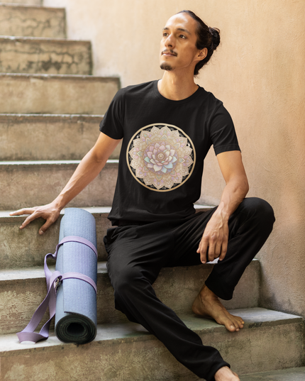Lotus Mandala Herren T-Shirt – Spirituelles Design & Achtsamkeit