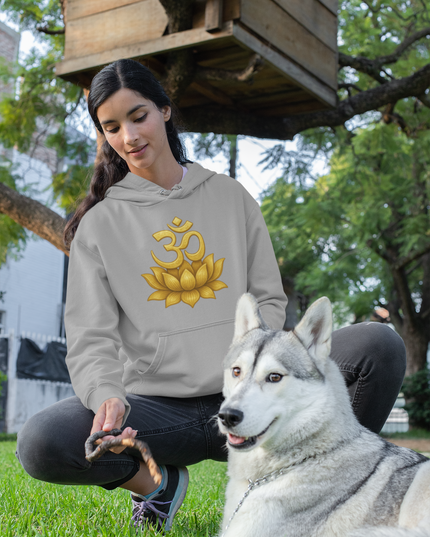 Om Lotus Damen Hoodie