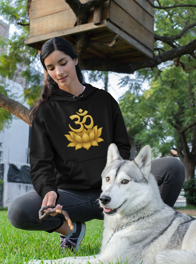 Om Lotus Damen Hoodie