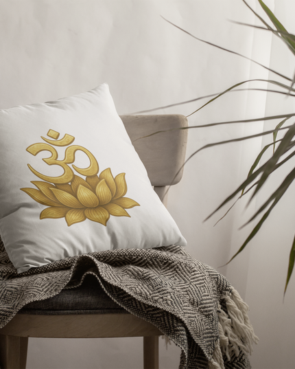Om Lotus Kissen mit Füllung