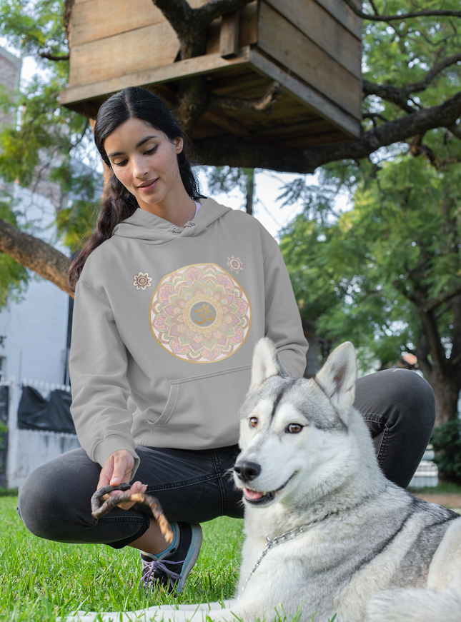 Om Mandala Damen Hoodie – Spirituelles Zen Design & Achtsamkeit