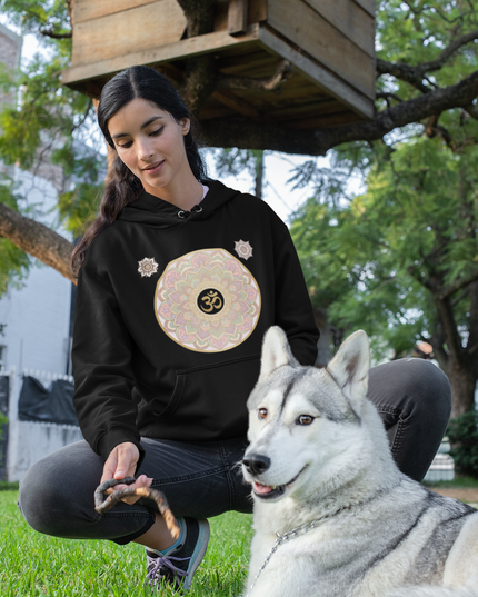 Om Mandala Damen Hoodie – Spirituelles Zen Design & Achtsamkeit