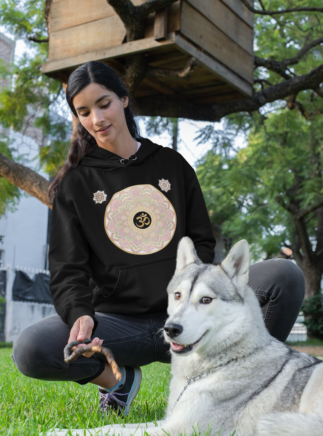 Om Mandala Damen Hoodie – Spirituelles Zen Design & Achtsamkeit