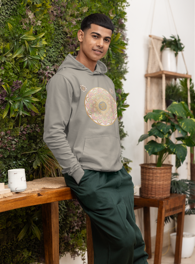 Om Mandala Herren Hoodie – Spirituelles Zen Design & Achtsamkeit