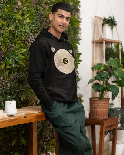 Om Mandala Herren Hoodie – Spirituelles Zen Design & Achtsamkeit