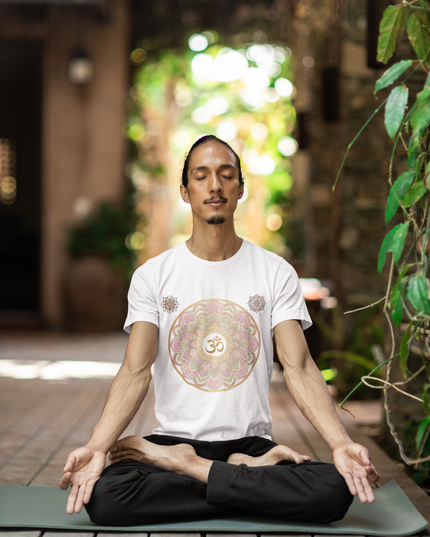 Om Mandala Herren T-Shirt – Spirituelles Zen Design & Achtsamkeit