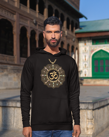 Om Pendel Herren Hoodie – Spirituelles Zen Design & Achtsamkeit
