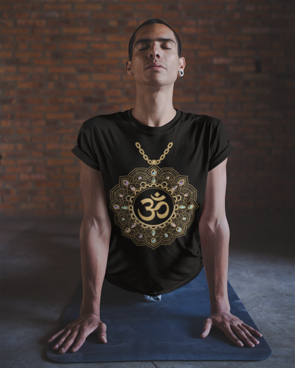 Om Pendel Herren T-Shirt – Spirituelles Design & Achtsamkeit
