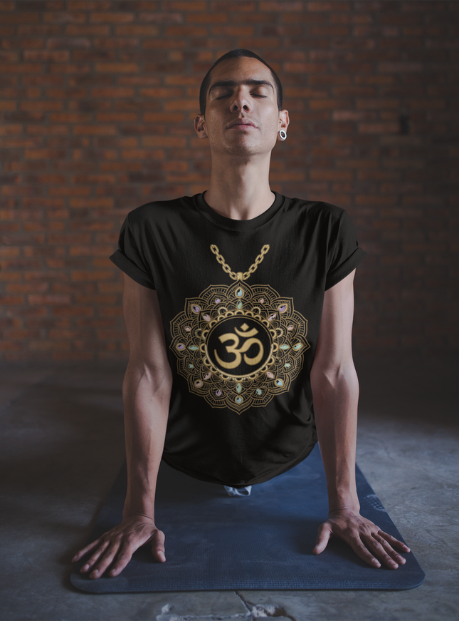 Om Pendel Herren T-Shirt – Spirituelles Design & Achtsamkeit