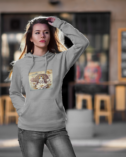 Buddha Lotus Dharma Damen Hoodie